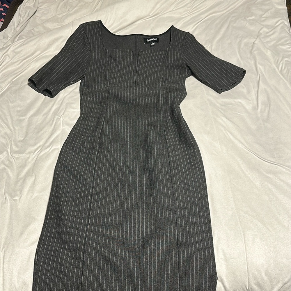 Betabrand pinstripe sheath dress